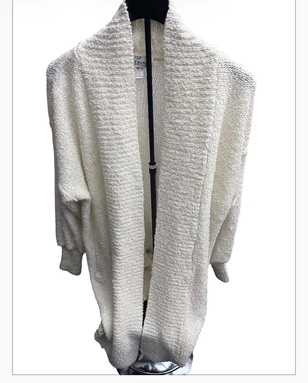 Monto Por Le Chois Boucle Knit Cardigan Sweater